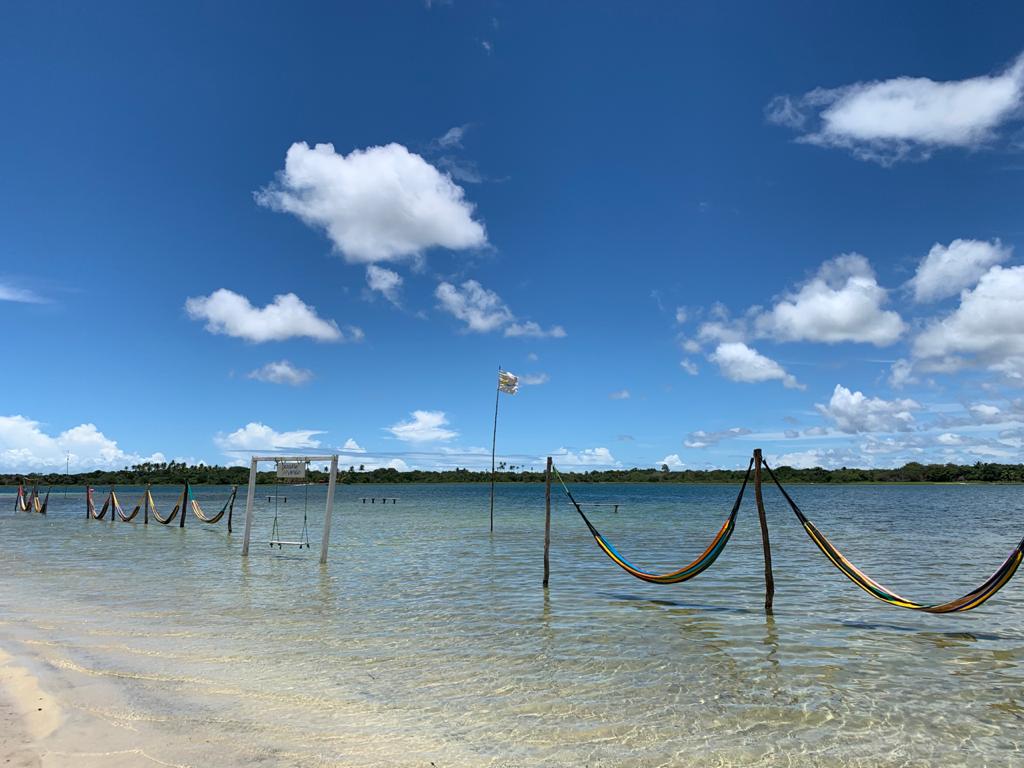 Redes em uma lagoa em Jericoacoara