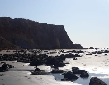 Linda praia com falésias em Canoa Quebrada