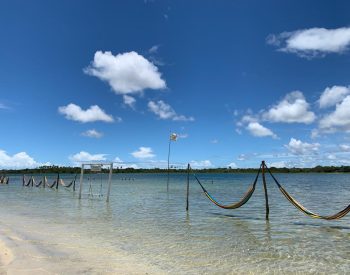 Redes em uma lagoa em Jericoacoara